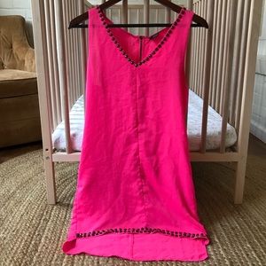 Neon pink Urban Outfitters dress with pockets